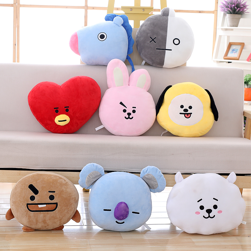 Gối ôm thú bông MANG BT21 BTS siêu cute (Tặng móc khóa BTS)