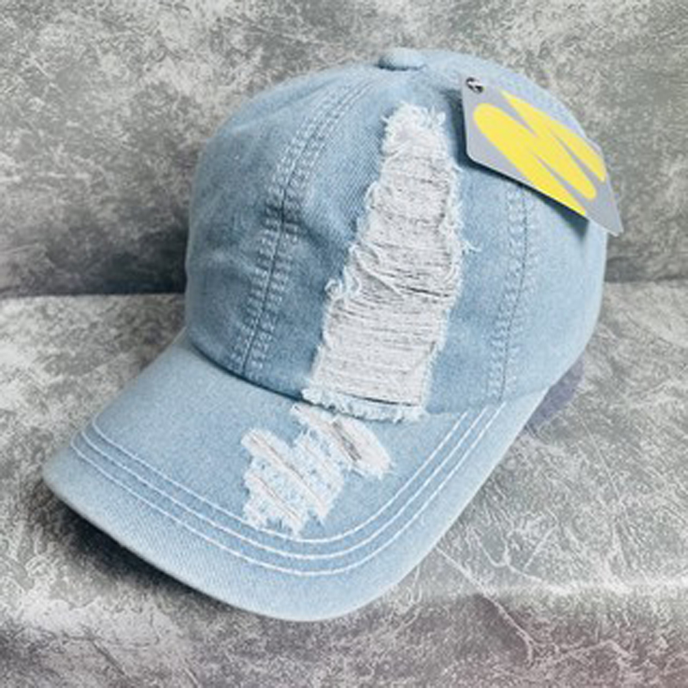 Nón kết jean rách 1 tua phong cách bụi bẫm, cá tính, chất liệu vải jean bền đẹp, khóa gài xịn - Hạnh Dương