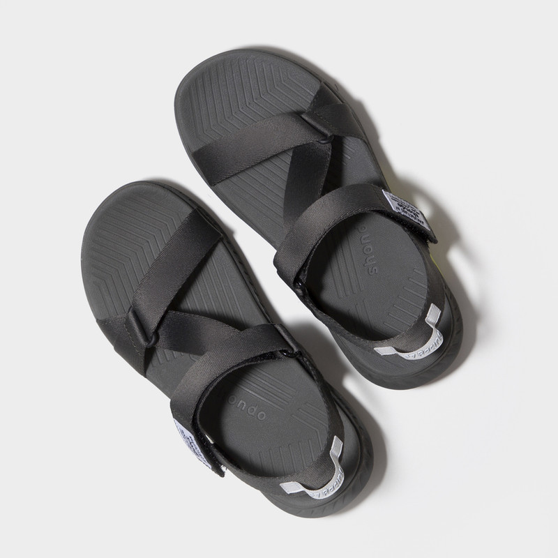 Giày Sandals Shondo F7 Racing Đế Xám Phối Xanh Dạ Quai Xám F7R2020