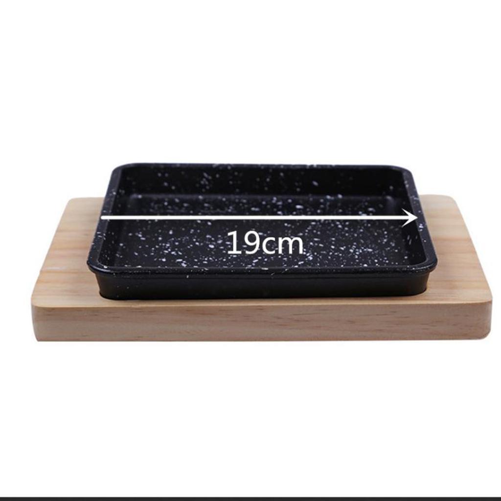 Cast Iron Pletter,Durable Iron Pizza Tray Pallet with Handle,Steak Grill Pan