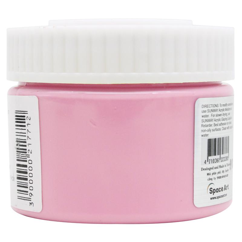 Tuýp Màu Vẽ Acrylic 100 ml - Sunway No.306 - Brilliant Pink