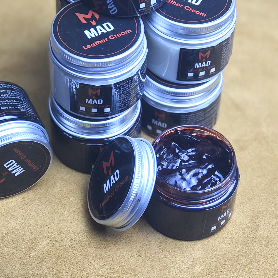 Xi đánh giày MAD Leather Cream 50ml chăm sóc và vệ sinh các sản phẩm về da cao cấp, xi kem đánh giày