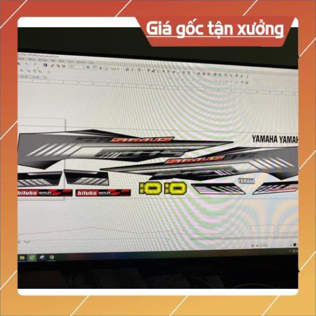 Tem rời Sirius dán xe đen