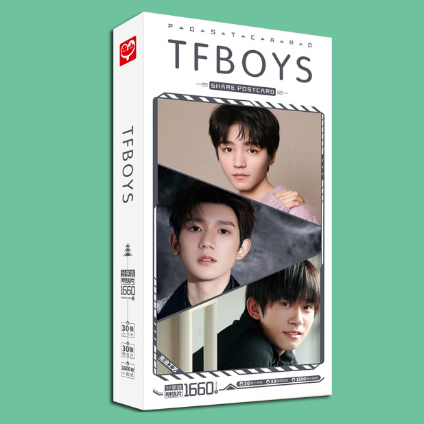 Postcard TFBOYS hộp ảnh hình nhóm Tfboys