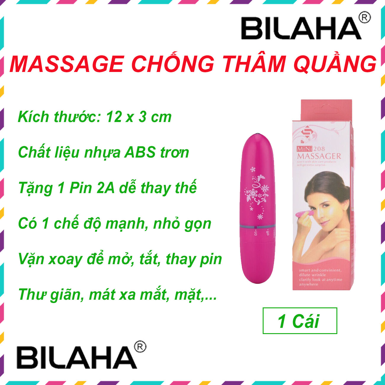 Máy massage mini mạnh cầm tay (video thật) (tùy chọn phân loại) giá tốt (Hàng Chính Hãng)