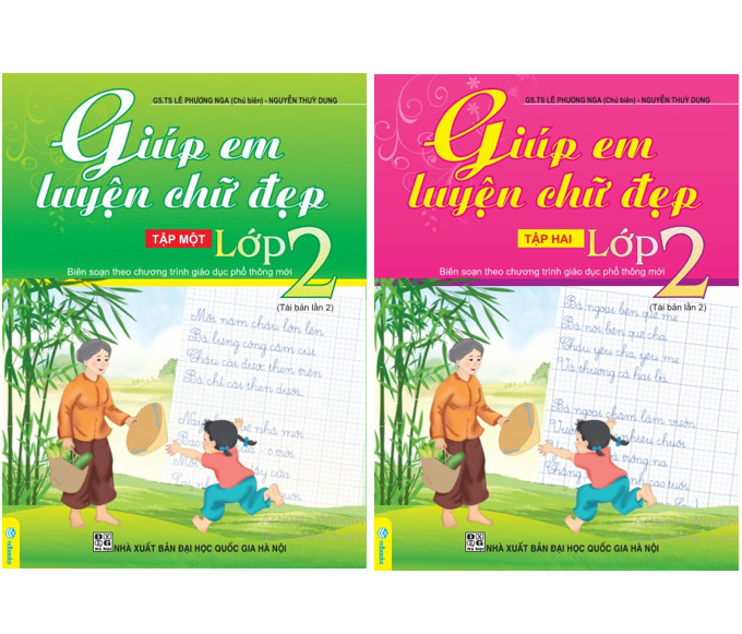 Sách - Combo 2 cuốn Giúp Em Luyện Chữ Đẹp Lớp 2 - Biên soạn theo CT GDPT mới - ndbooks