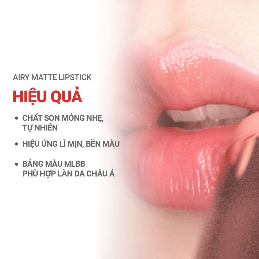 Son lì dạng thỏi siêu nhẹ môi innisfree Airy Matte Lipstick 3.5 g