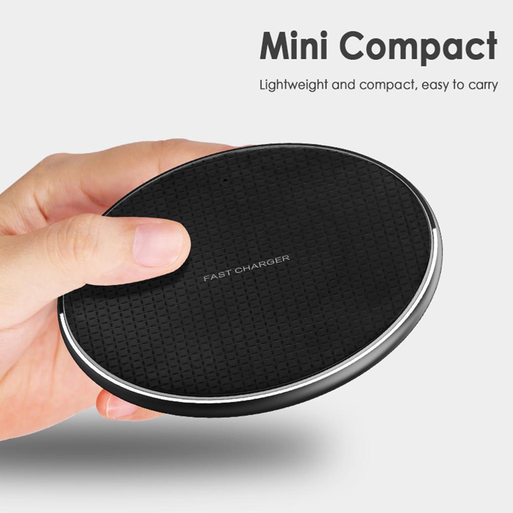 Wireless K8 Fast 10W Charger for XR X S10 S9 S8+ - , 101x6.6mm Black