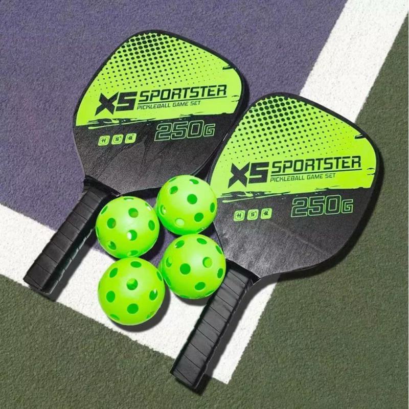 Bộ vợt 2 pickleball Và 4 Quả Bóng Pickleball Kèm túi đựng Phụ Kiện Thể Thao