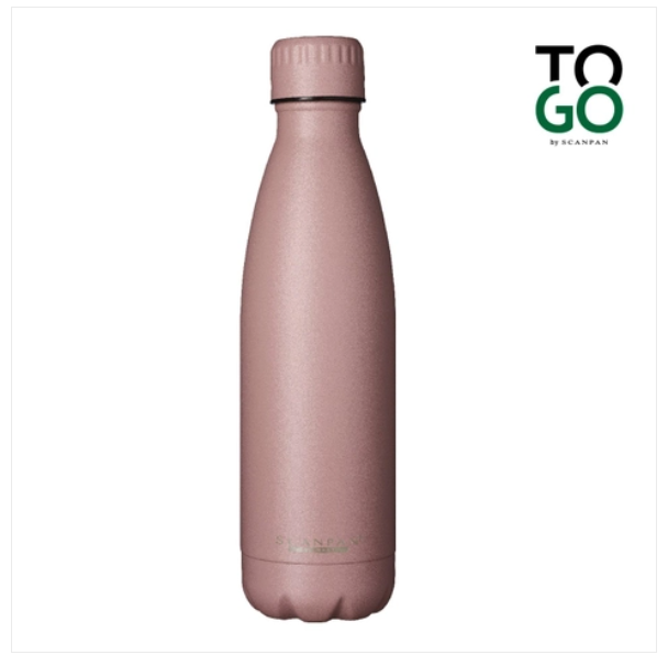 Bình giữ nhiệt Scanpan To Go 500ml màu hồng đất - 51000126 - Hàng chính hãng