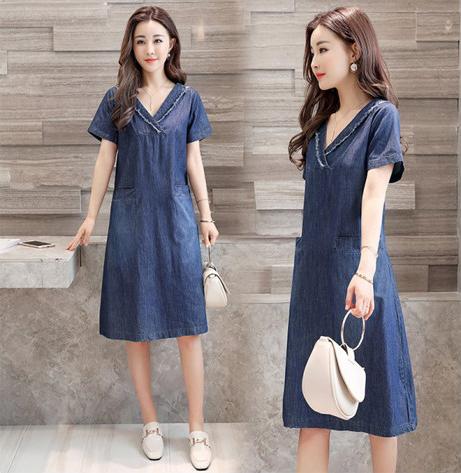 ĐẦM JEAN TAY CON PHONG CÁCH DJ_7830