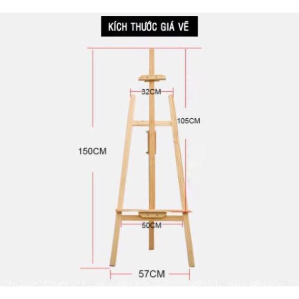 Giá vẽ gỗ gấp gọnnhẹ nhàngtiện lợichắc chắn