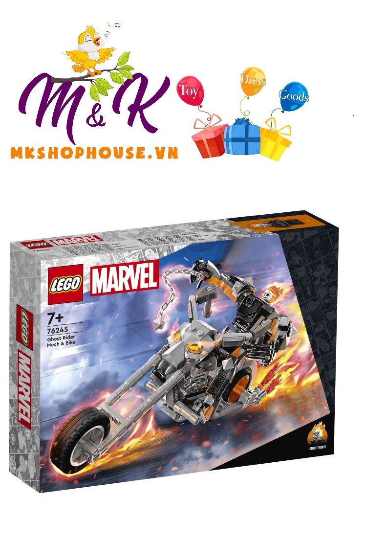 LEGO Superheores 76245 Xe Đua Mô Tô Của Ma Tốc Độ (264 Chi Tiết)