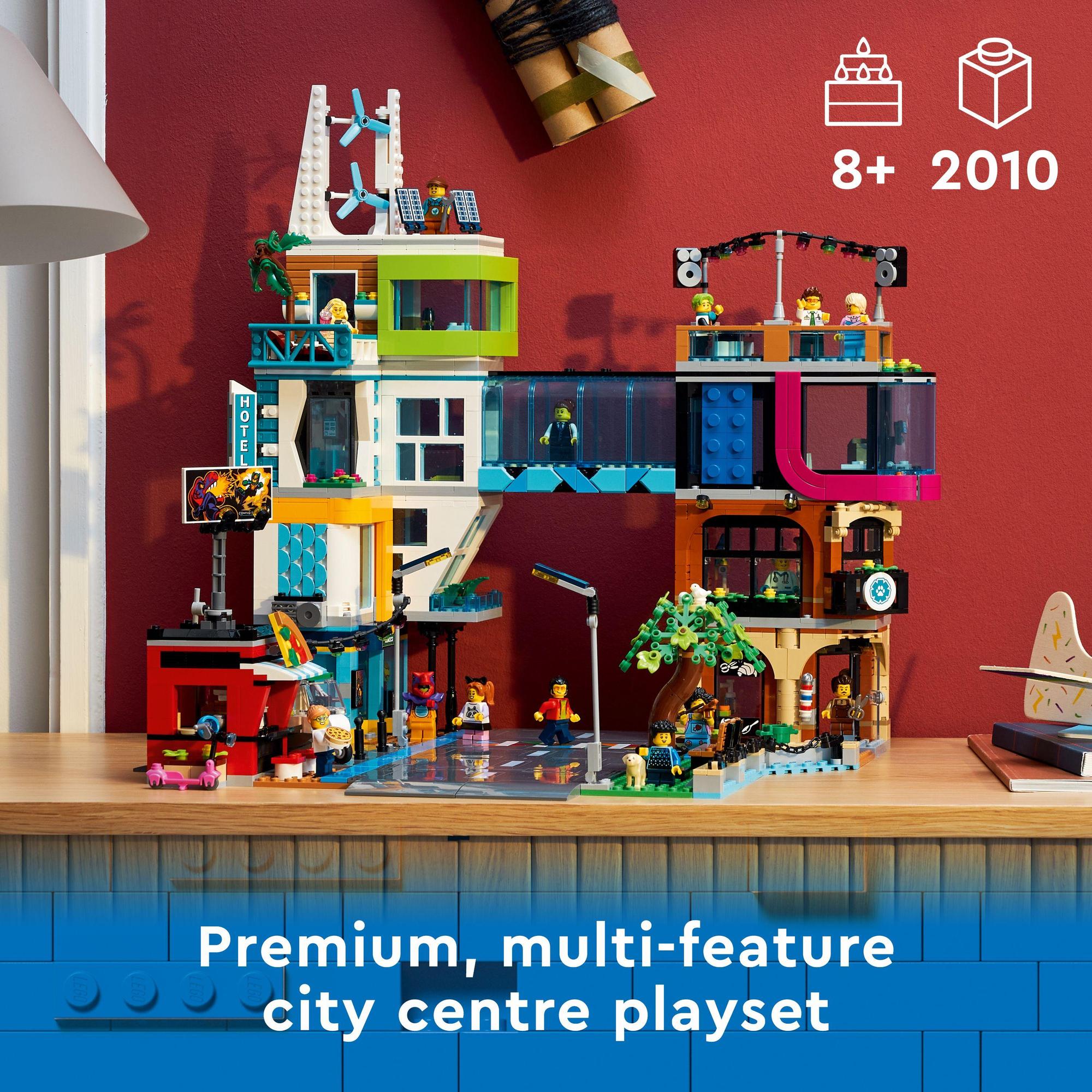 LEGO City 60380 Đồ chơi lắp ráp Trung tâm thành phố (2,010 chi tiết)