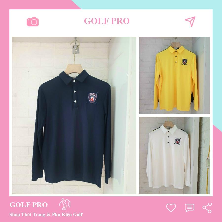 Áo golf nam dài tay thể thao thu đông cạo cấp vải co giãn giữ nhiệt thấm hút mồ hôi tốt shop GOLF PRO AD024