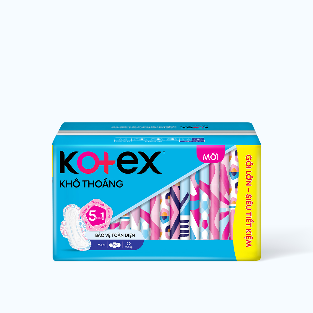 Băng vệ sinh ban ngày khô thoáng dày cánh Kotex (20 miếng)