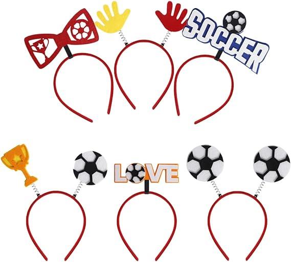 6 PCS bóng đá World Cup Band Band Atmosphere Đạo cụ Đạo cụ Đội bóng đá Đạo luật Trang trí băng đô