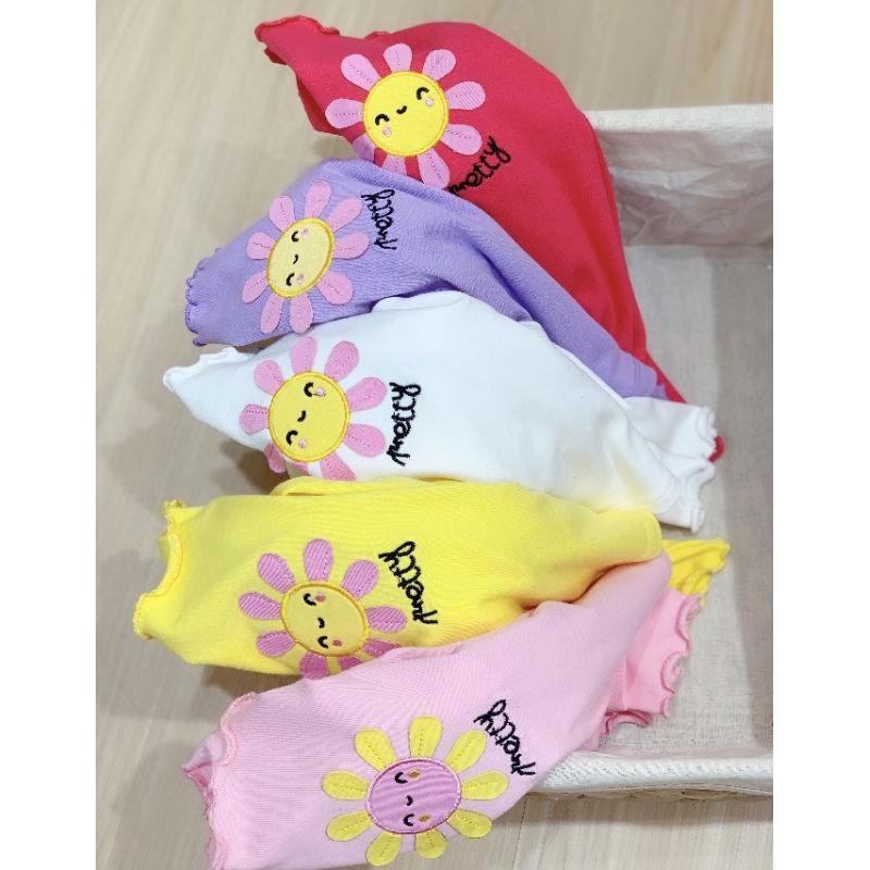 Áo cotton len cổ 3p bé gái