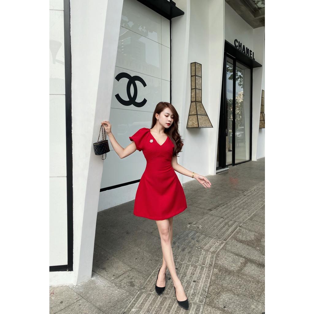 Sami Dress | Đầm dạo phố dự tiệc mini cổ V thanh lịch Story.clothes thời trang nữ thiết kế