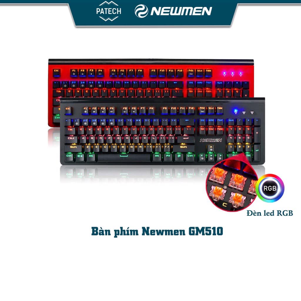 Bàn phím cơ có dây Gaming Newmen GM510 - Hàng Chính Hãng