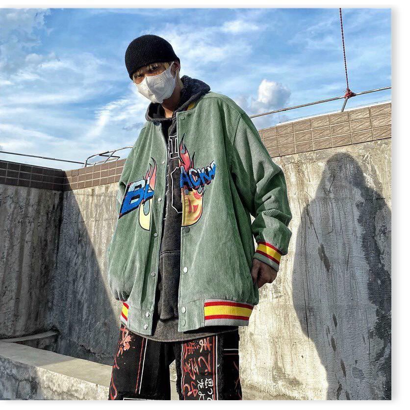 ÁO KHOÁC NHUNG BOMBER UNISEX NAM NỮ TRANG NEMO 36 FASHION