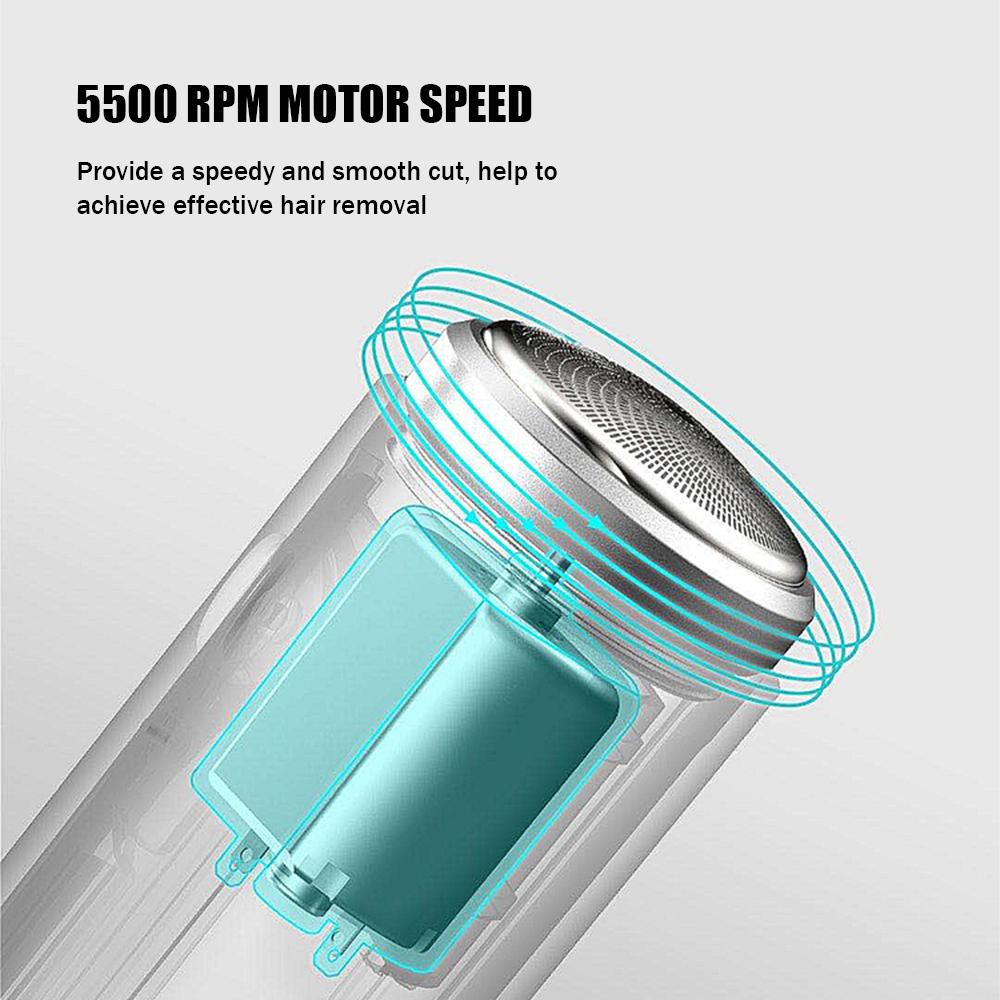 Travel Men's Shaver Mini Electric Shaver for Men Rechargeable Beard Shaver Pocket Size Shavers Ultra Light