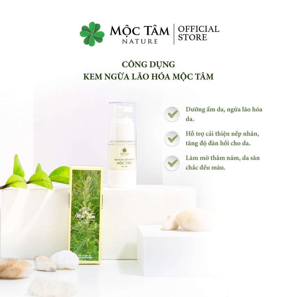 Kem Ngừa Lão Hóa Da Mộc Tâm 20g - Dưỡng Ẩm, Sáng Da, Chống Lão Hóa, Mờ Nếp Nhăn, Da Săn Chắc