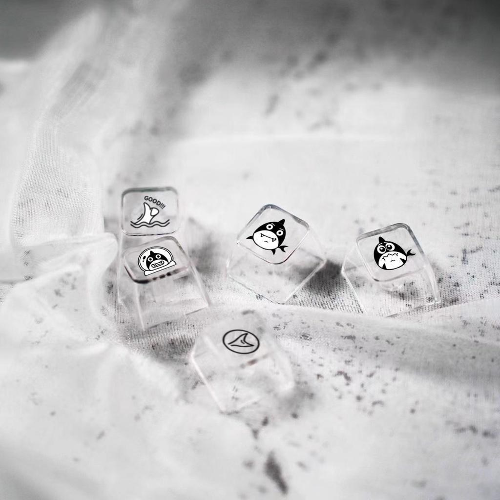 Bàn Phím Cơ 141 Phím Bằng Nhựa ABS Trong Suốt In Hình Phi Hành Gia Tăng Chiều Cao