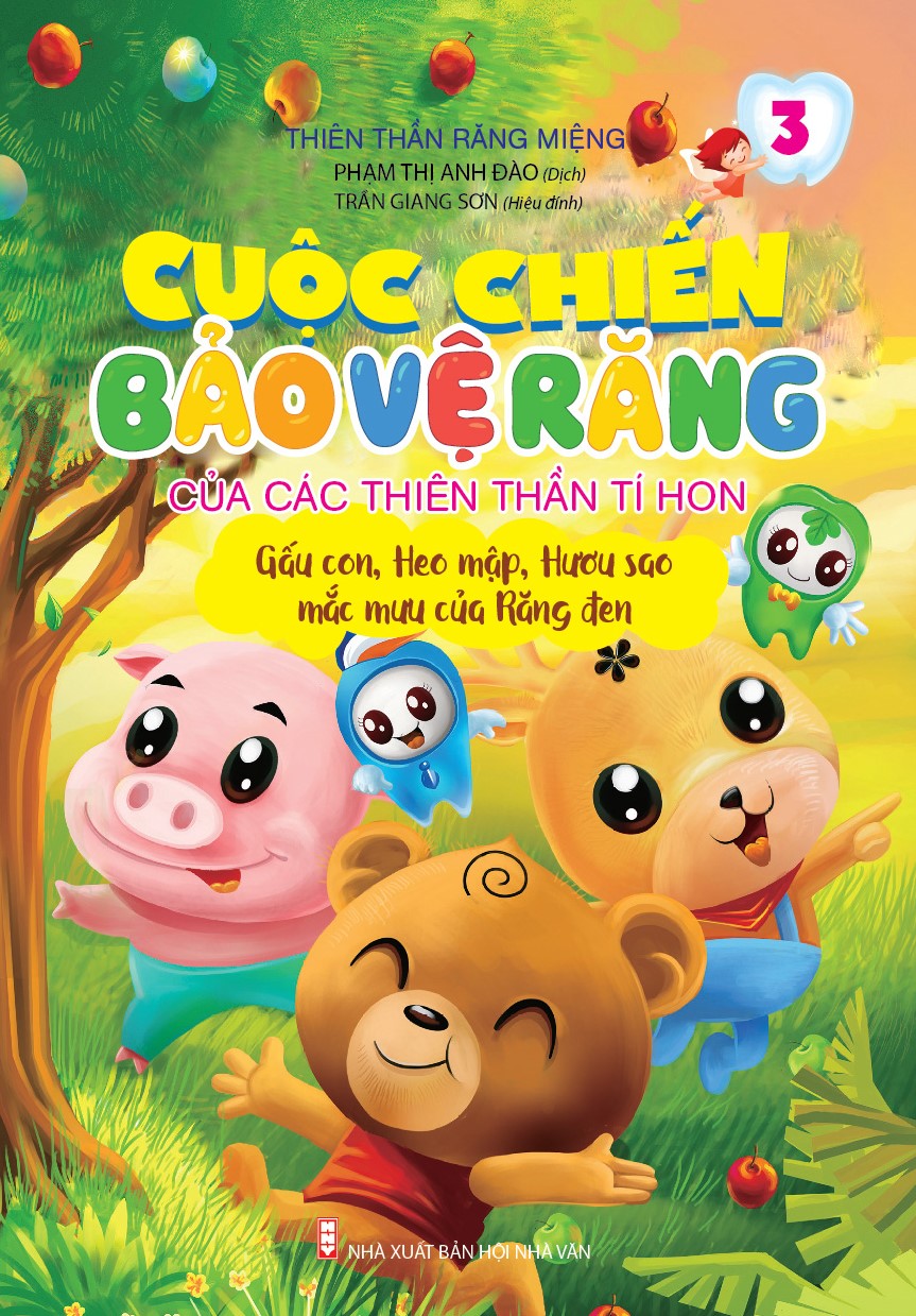 Combo Cuộc Chiến Bảo Vệ Răng Của Các Thiên Thần Tí Hon : Thỏ MiMi Không Đánh Răng + Chiếc Áo Bảo Vệ Răng Của Khỉ Kỳ Kỳ + Gấu Con, Heo Mập, Hưu Sao Mắc Mưu Của Răng Đen