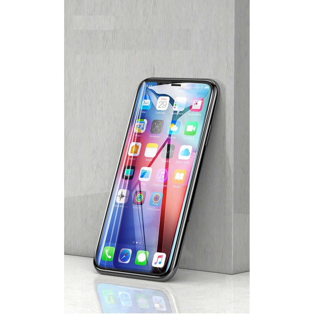 Kính cường lực dành cho Iphone XR & Xs Max 3D 0.3 mm kín màn viền đen hàng chính hãng Baseus
