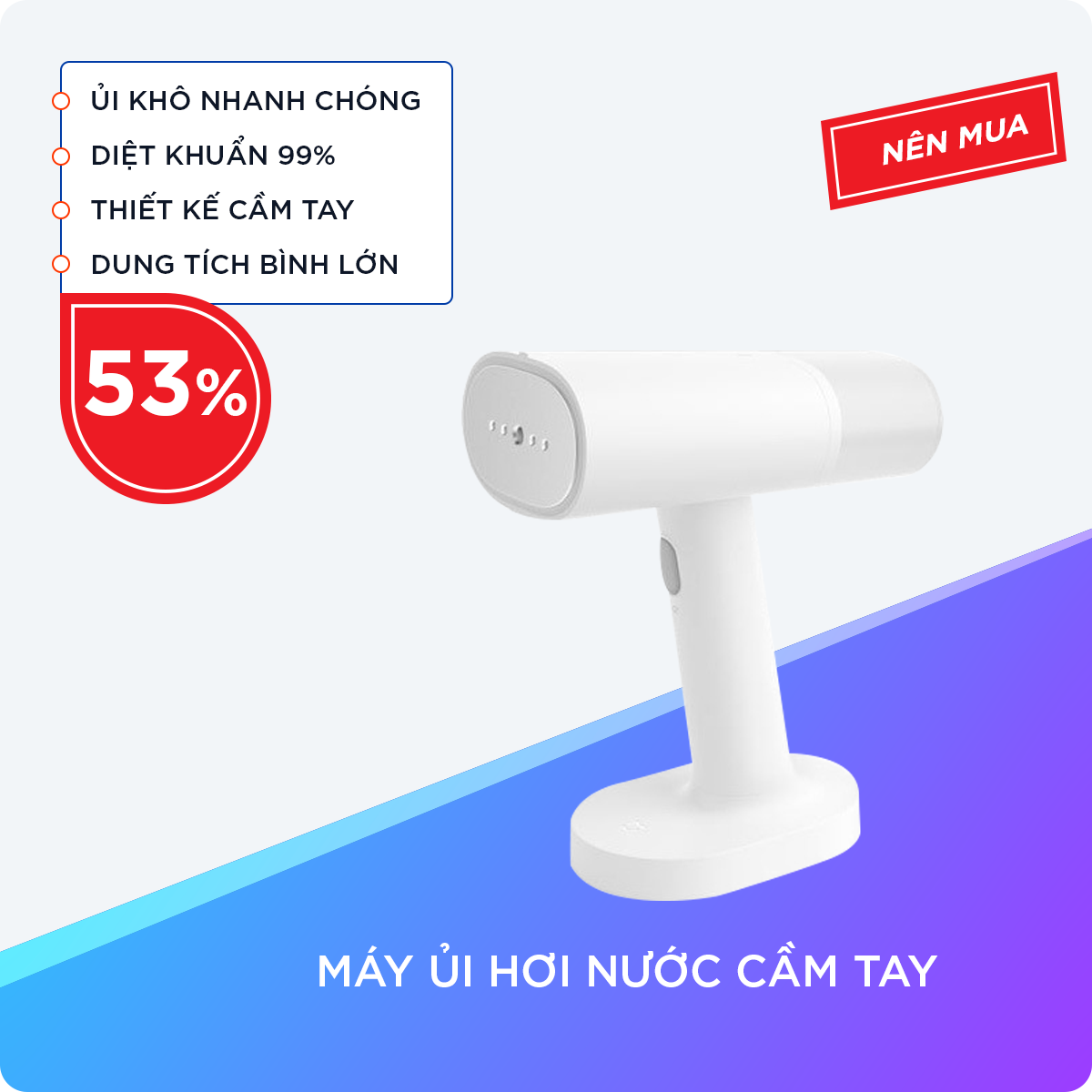 MÁY ỦI HƠI NƯỚC CẦM TAY