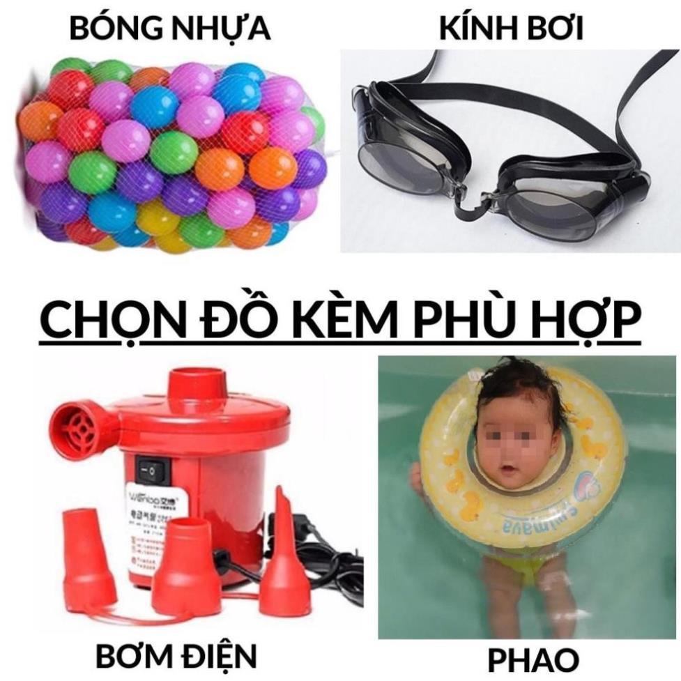 Sỉ, lẻ Bể bơi phao ️Đủ Cỡ️Đồ kèm hồ bơi bơm hơi cho trẻ em bé