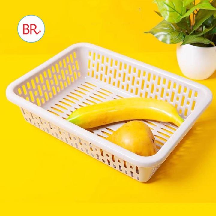 Rổ nhựa chữ nhật Việt Nhật (3593/3594) đựng đồ đa năng, tiện ích – Khay nhựa chữ nhật đựng đồ nhà bếp, tài liệu 01765