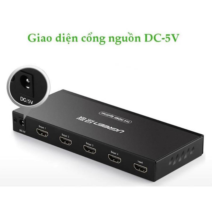 Bộ chia HDMI 1 ra 4 Ugreen 40202 chính hãng- Hàng Chính Hãng