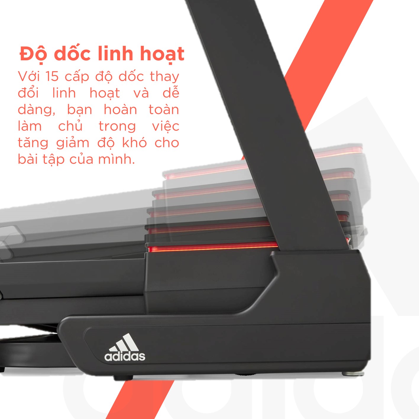 Máy Chạy Bộ Adidas T-19x Màn Hình Cảm Ứng 10.1&quot; Treadmill T-19x - Hàng Chính Hãng