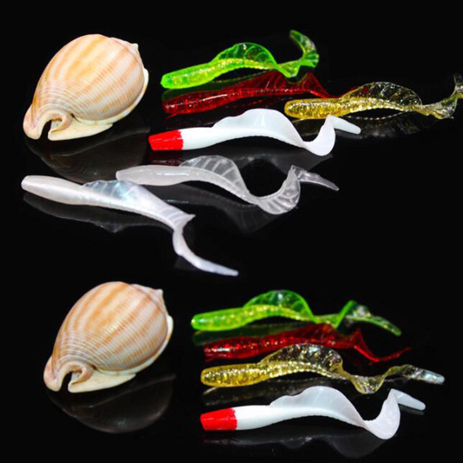 10Pcs Soft Fishing Lures Baits Swimbaits Lures for Fishing Trout