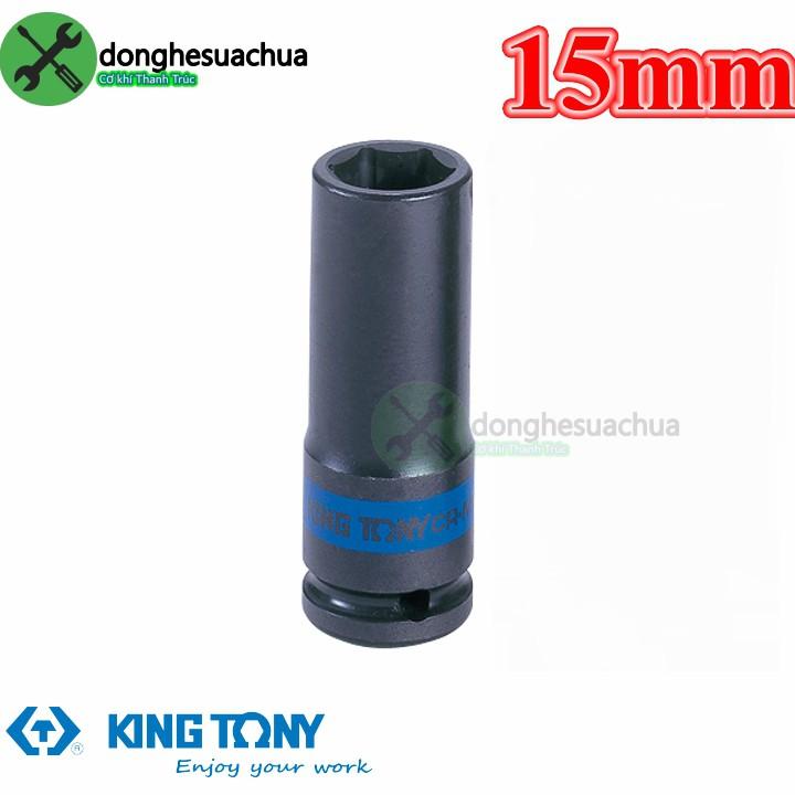 Tuýp 15mm đen dài 80mm Kingtony 443515M loại 1/2 6 cạnh