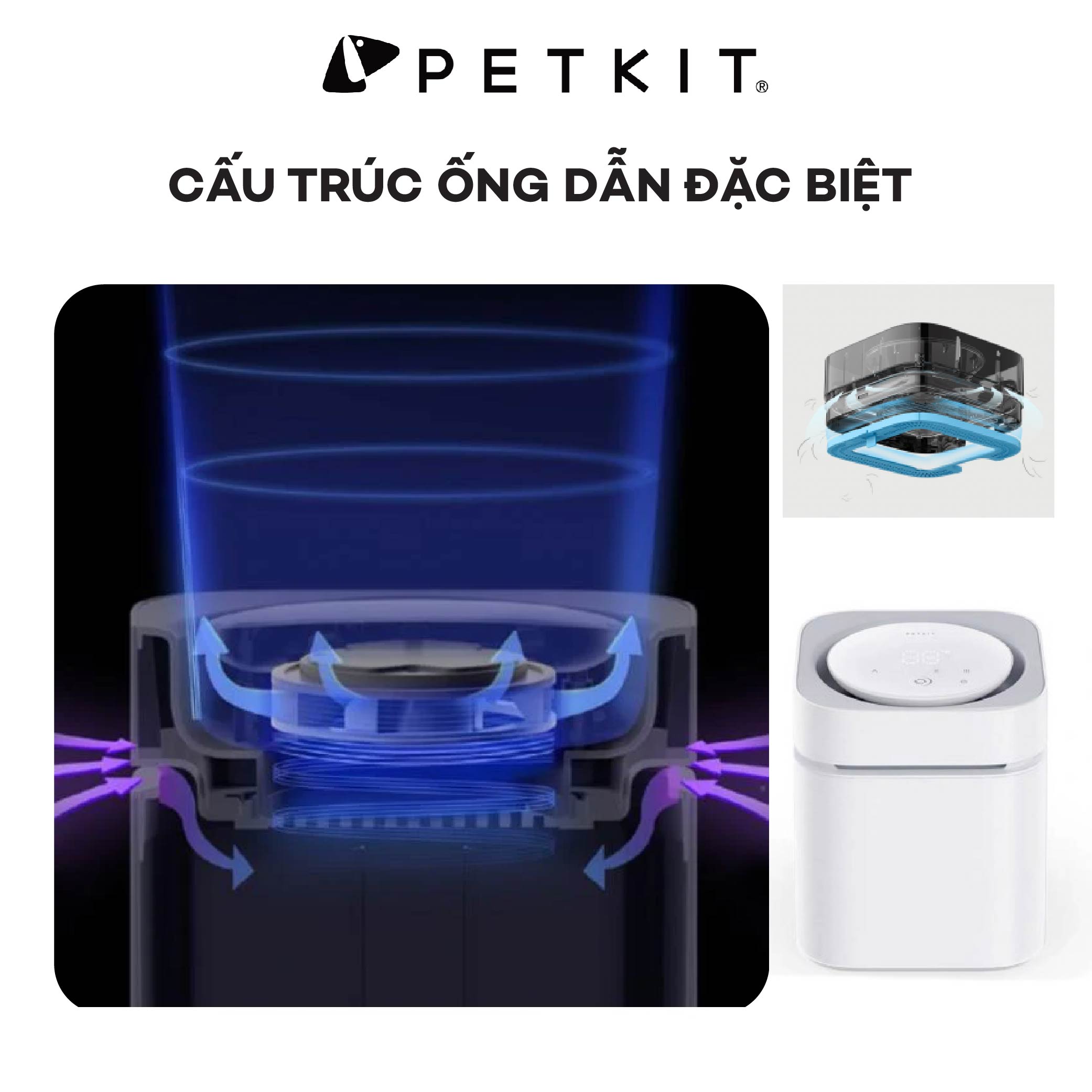 Máy Khử Mùi Diệt Khuẩn Petkit Air Magicube