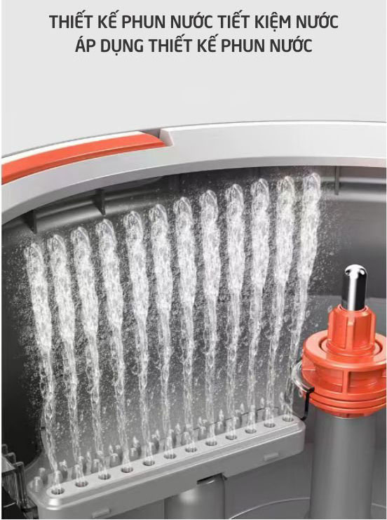 Cây Lau Nhà Thông Minh, Tự Động Tách Nước Bẩn, Tự Động Vắt Khô, Xoay 360 độ Daichipro DCP 5SM - Hàng Chính Hãng
