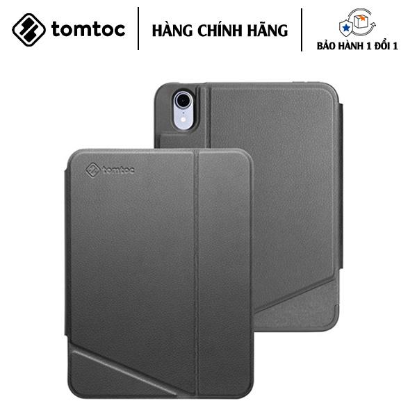ỐP BAO DA DÀNH CHO IPAD MINI 6 TOMTOC TỪ TÍNH ĐA GÓC VERTICAL HỖ TRỢ SẠC KHÔNG DÂY BÚT PENCIL