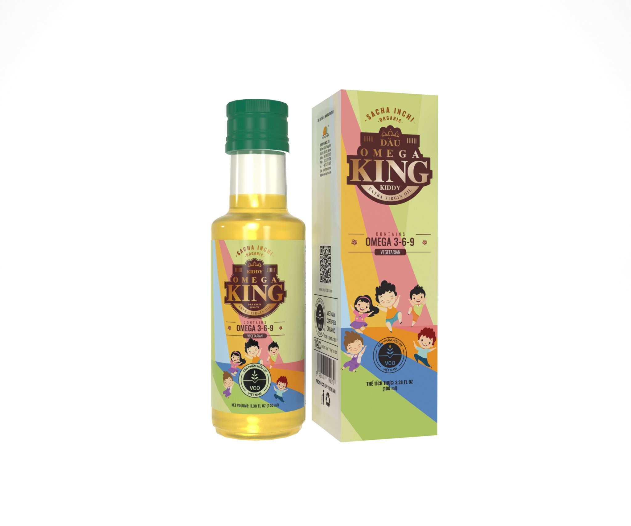 Dầu Sachi Nguyên Chất Ăn Dặm Cho Trẻ Em 100ML - Omega Kiddy Oil 100ml