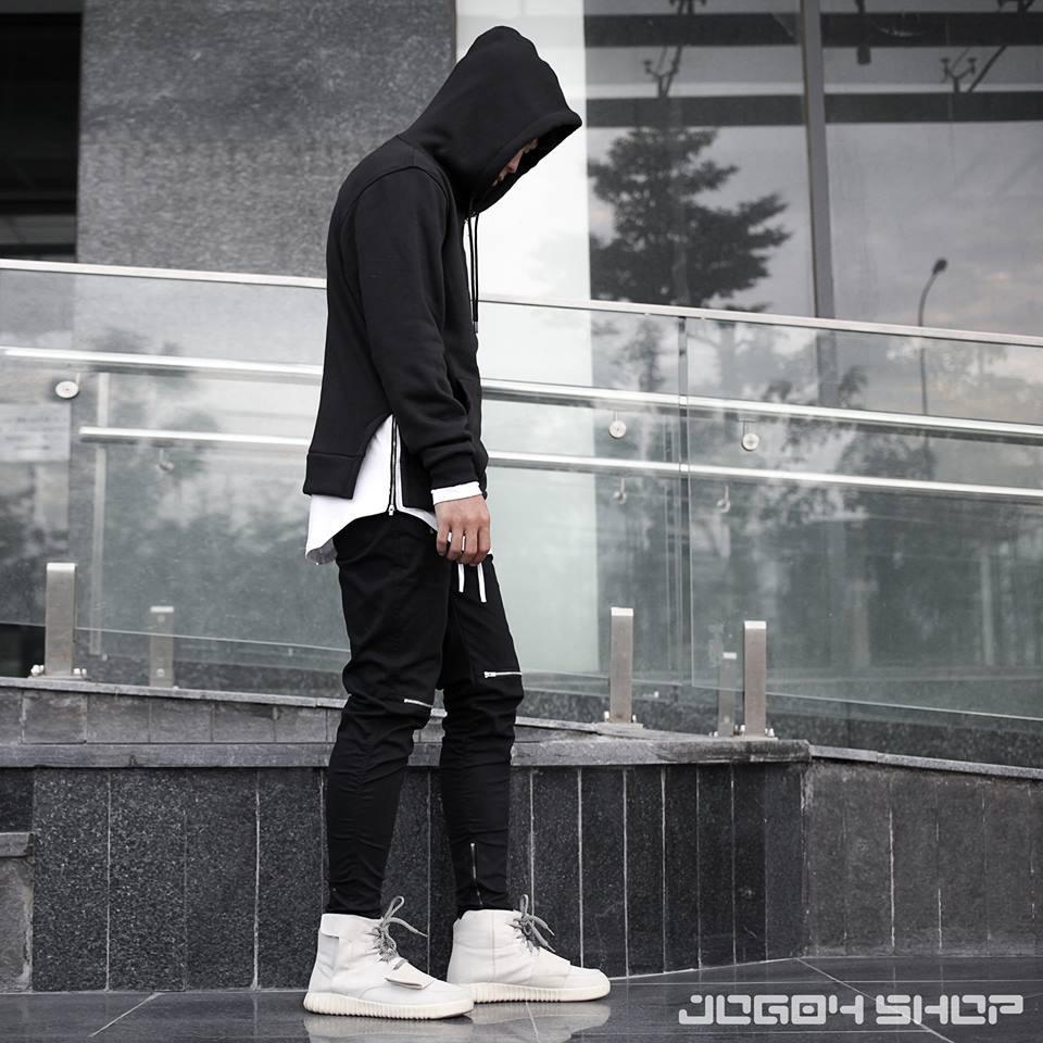 Áo Thun Longtee Layer Ziptee Nam Nữ Unisex Phối Zip 2 Bên