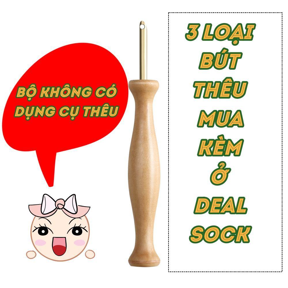 Bộ Thêu Len Xù Trang Trí Decor Bảy Sắc Cầu Vồng - Punch Needle - Có Video hướng dẫn cơ bản