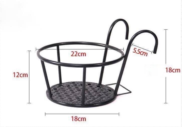 Kệ treo chậu hoa ban công đa năng - Cứng cáp chịu lực tốt. - Giao màu ngẫu nhiên