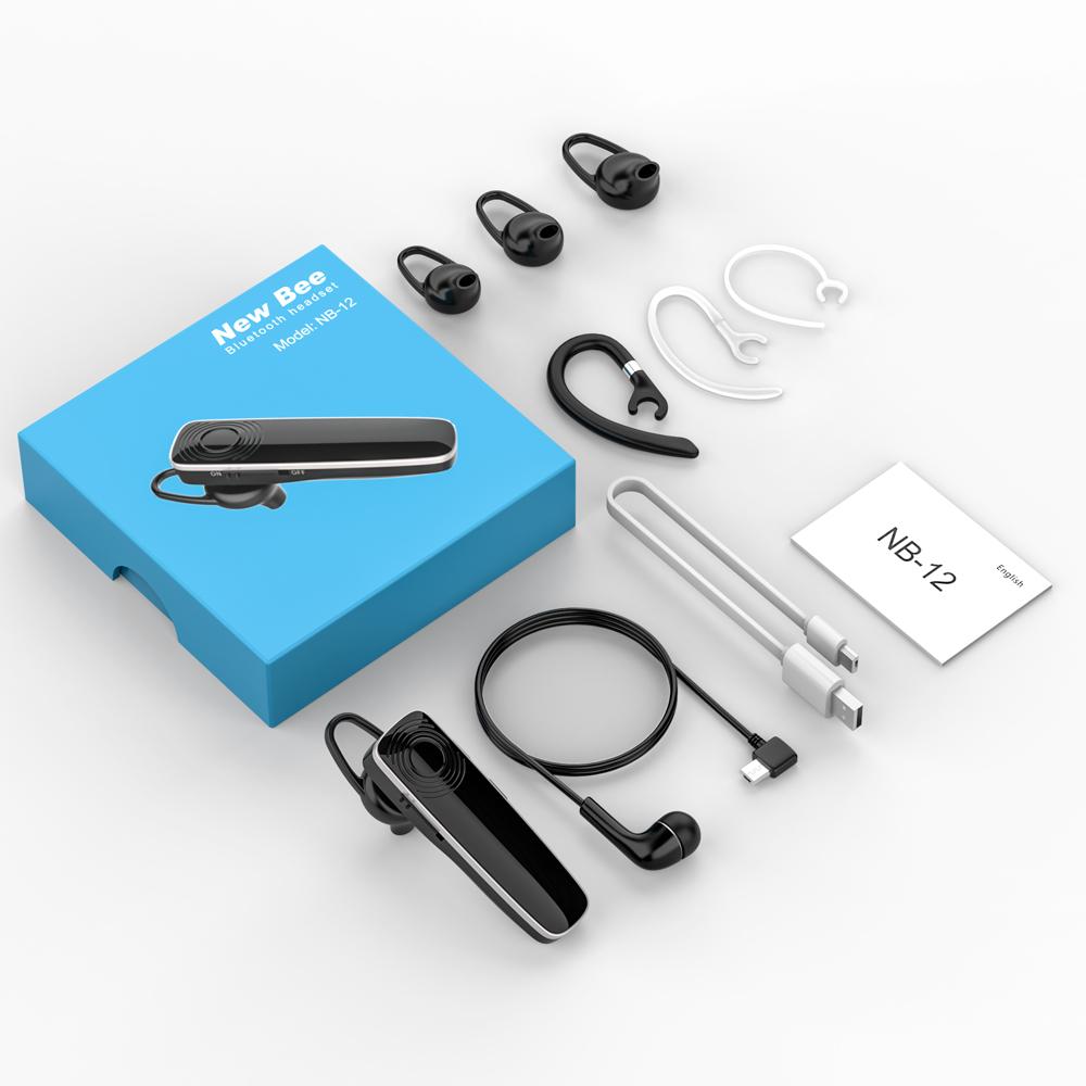 Mới Ong Tai Nghe Bluetooth Chụp Tai Không Dây Tay Tai Nghe Mini Tai Nghe Tai Nghe Tai Nghe Với CVC6.0 Mic Cho iPhone Xiaomi Android