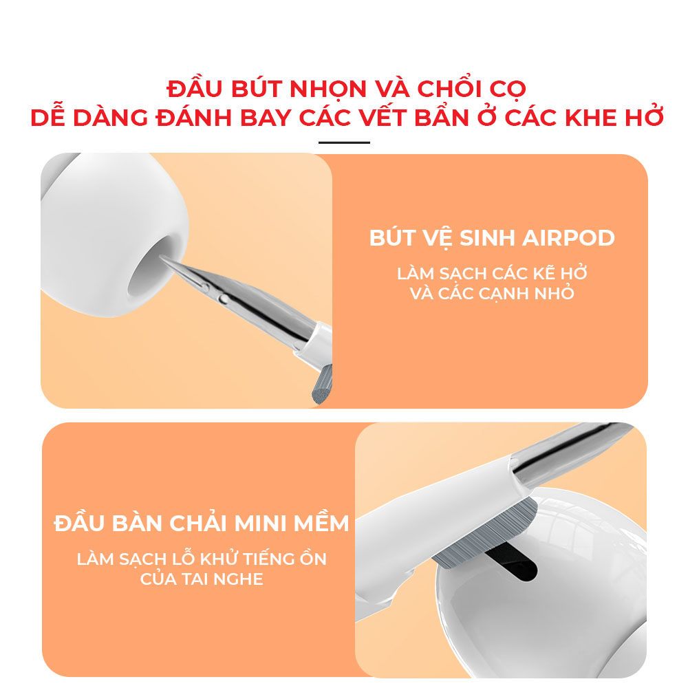 Bộ Vệ Sinh Laptop Máy Tính Bàn Phím Máy Ảnh Tai Nghe Đa Năng 20 In 1 Nhỏ Gọn Nhựa Abs Cao Cấp Hàng Nhập Khẩu