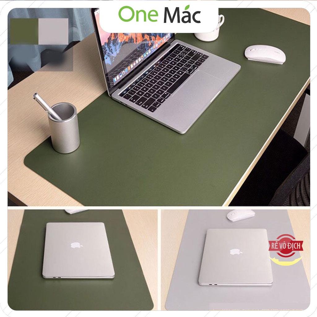 Thảm Da Trải Bàn Làm Việc Deskpad 2 Mặt Bo Viền Mềm Mịn Chống Nước