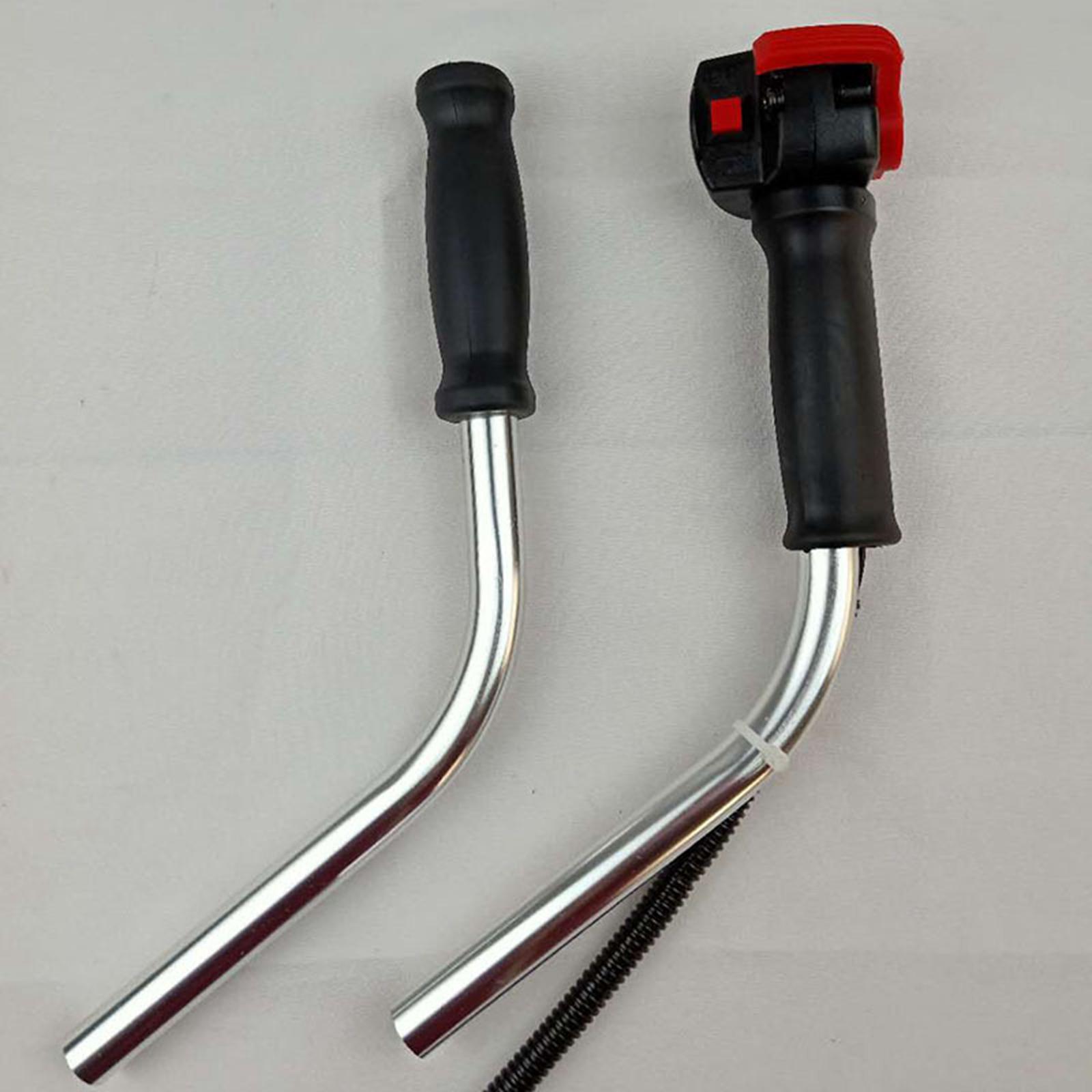 String Trimmer Handle Switch Throttle Cable Attachments Convenient Assemble Durable Aluminium Tube Handheld for Brush Cutter
