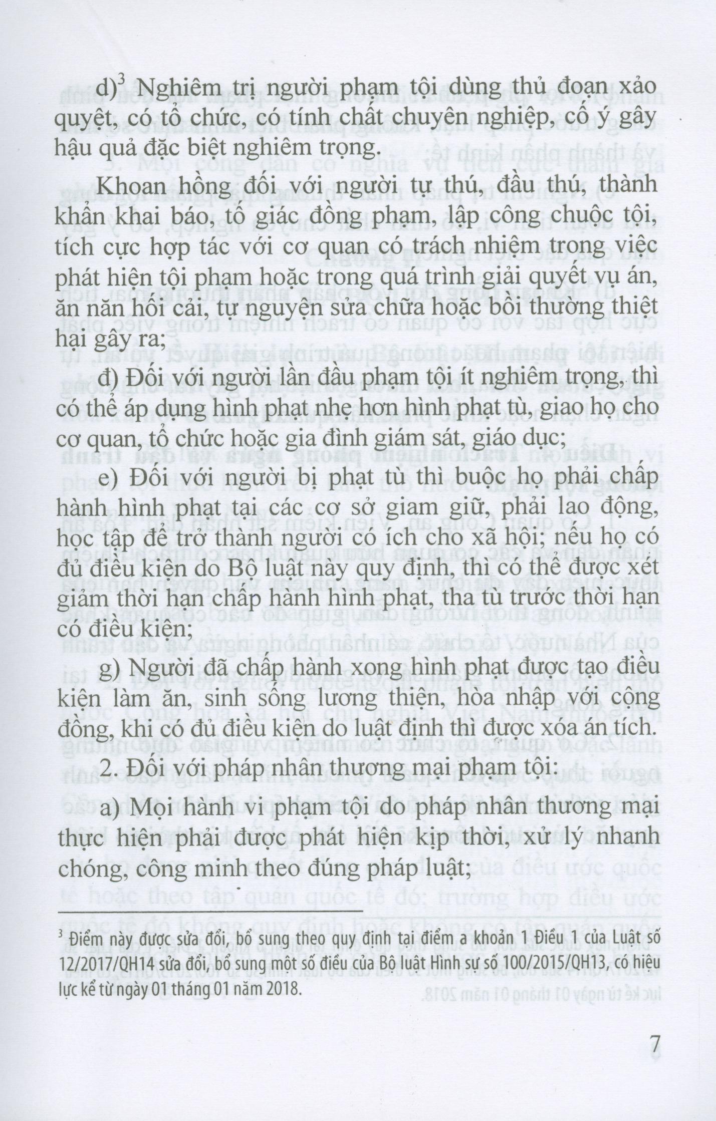 Hình ảnh Bộ Luật Hình Sự Năm 2015 Sửa Đổi, Bổ Sung Năm 2017