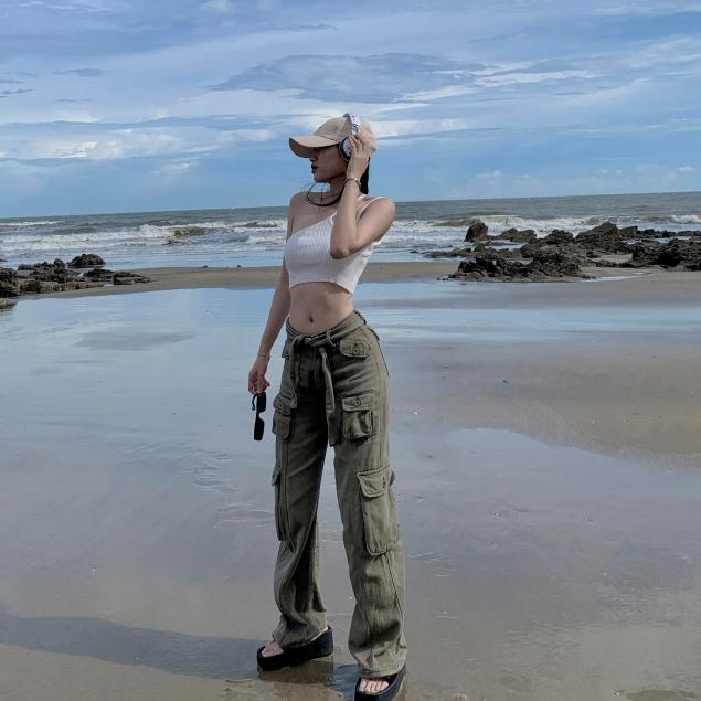 Quần Kaki ống rộng nam nữ , quần túi hộp y2k , cargo pants unisex phong cách - gin store